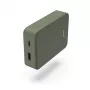 Hama Colour 10 Power Pack, 10 000 mAh, 2 lähtöä: USB-C, USB-A, vihreä