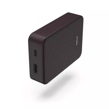 Hama Colour 10 Power Pack, 10 000 mAh, 2 lähtöä: USB-C, USB-A, luumu