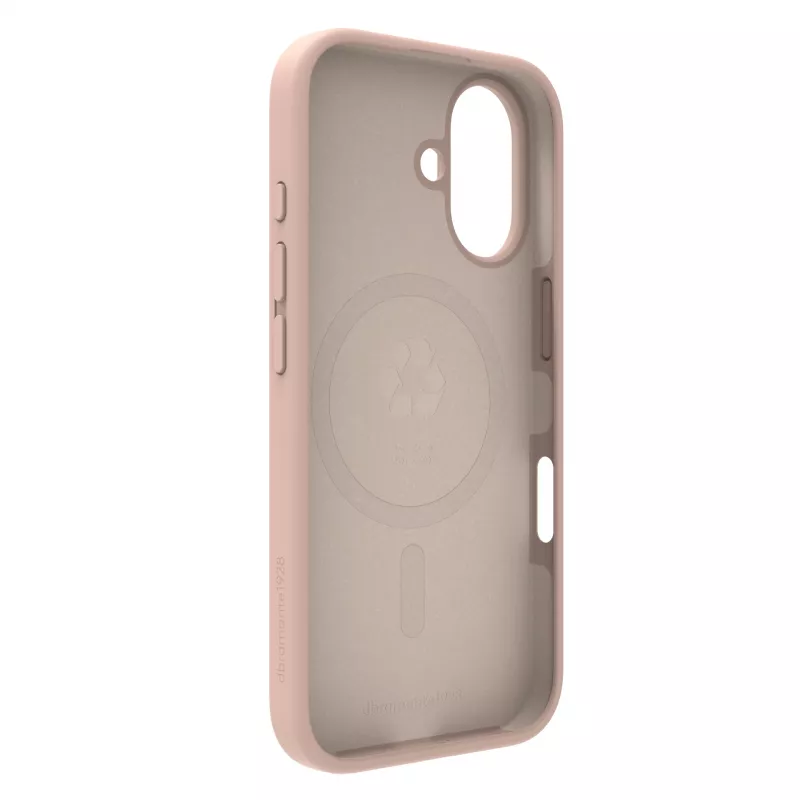dbramante1928 Monaco MagSafe MO61PISA6314 takakansi Apple iPhone 16 -puhelimelle, silikoni/muovi, Pink Sand