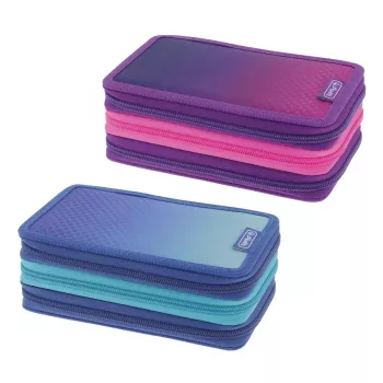 Herlitz TriCase Dip Dye 31 kpl sininen turkoosi polyesteri 190x115x70 mm