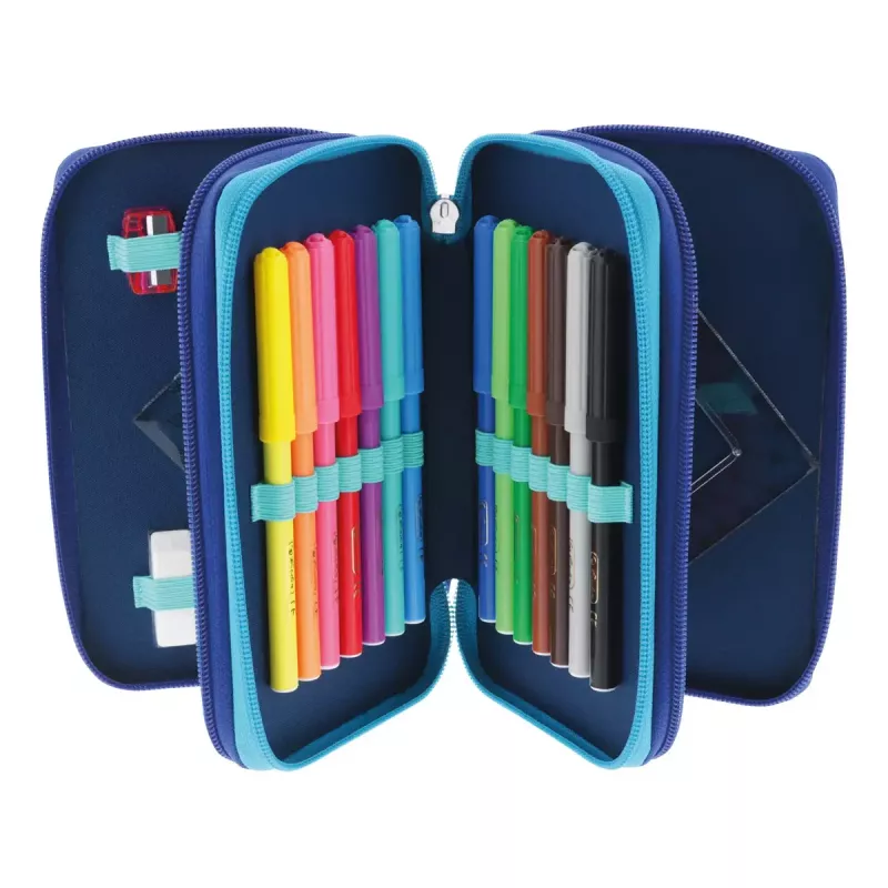 Herlitz TriCase Dip Dye 31 kpl sininen turkoosi polyesteri 190x115x70 mm