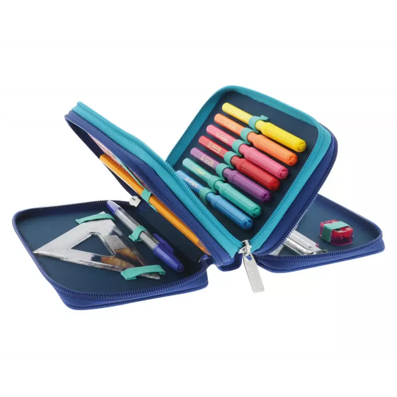 Herlitz TriCase Dip Dye 31 kpl sininen turkoosi polyesteri 190x115x70 mm