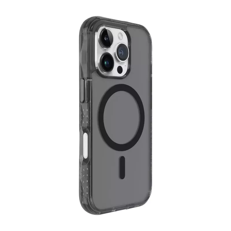 LAUT Crystal Matter X L_IP24B_CMX_UB kotelo iPhone 16 Pro -puhelimelle, MagSafe-yhteensopiva, polykarbonaatti/TPU, musta