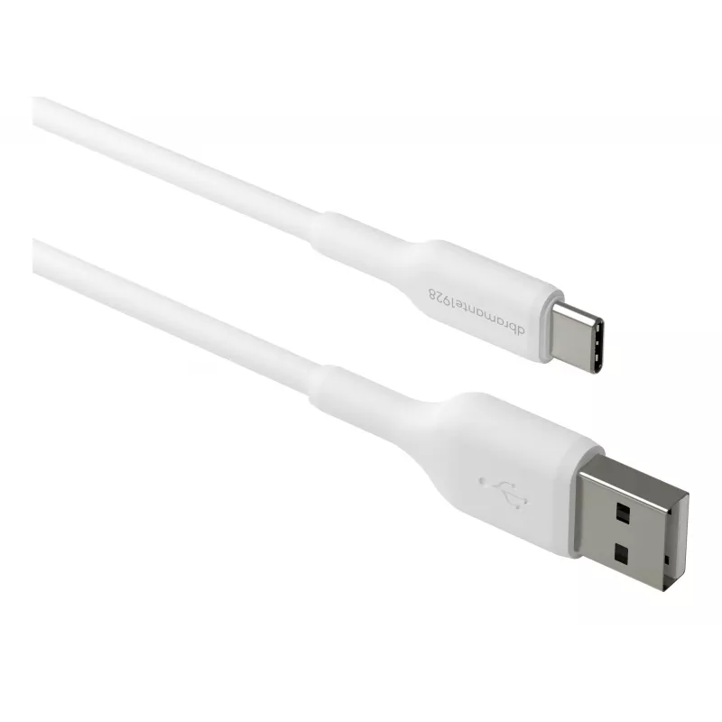 dbramante1928 re-charge – kaapeli 1 m USB-A–USB-C – W, 1 m, USB A, USB C, USB 2.0, 0,48 Gbit/s, valkoinen