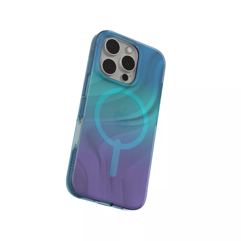 ZAGG Milan Snap 702315108 suojakuori iPhone 16 Pro -puhelimelle, MagSafe-yhteensopiva, grafeeni, Deep Aurora