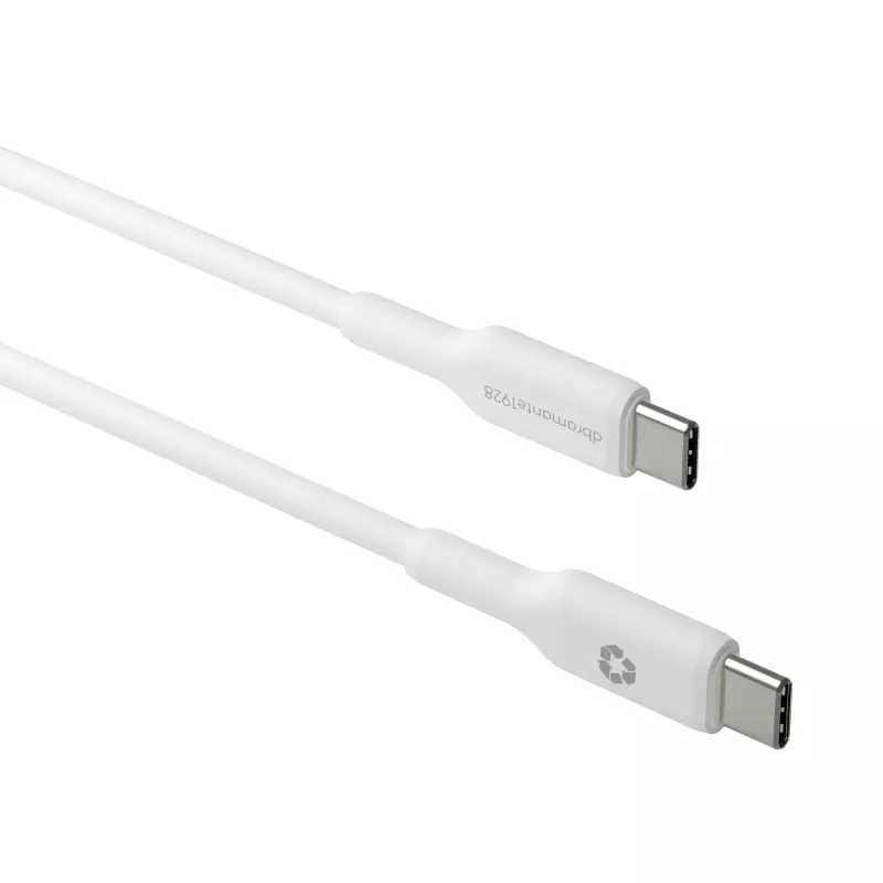 dbramante1928 re-charge – kaapeli – 2 m USB-C–USB-C – W, 2 m, USB C, USB C, USB 2.0, 0,48 Gbit/s, valkoinen