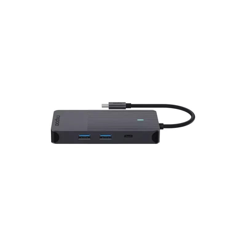 Rapoo UCM-2005 liitäntäkortit/sovitin 3,5 mm DisplayPort HDMI RJ-45 USB 3.2 Gen 1 USB Type-C