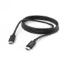 Hama latauskaapeli, USB-C - USB-C, 3 m, musta
