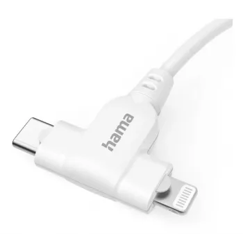 Hama 00201722 USB-kaapeli USB 2.0 1.5 m USB C USB C/Lightning valkoinen