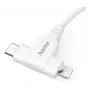 Hama 00201722 USB-kaapeli USB 2.0 1.5 m USB C USB C/Lightning valkoinen