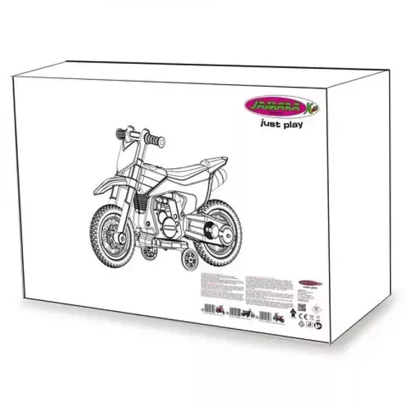 Jamara Power Bike -sähkömoottoripyörä paristokäyttöinen 4 pyörää