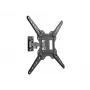 Equip 23-55 tuuman Full-Motion TV-seinäteline, 100 x 100 mm, 400 x 400 mm, -8 - 5°, -90 - 90°, ruostumaton teräs, musta