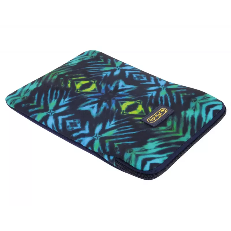 Suojakotelo Herlitz New Batik 26,7 cm musta sininen vihreä
