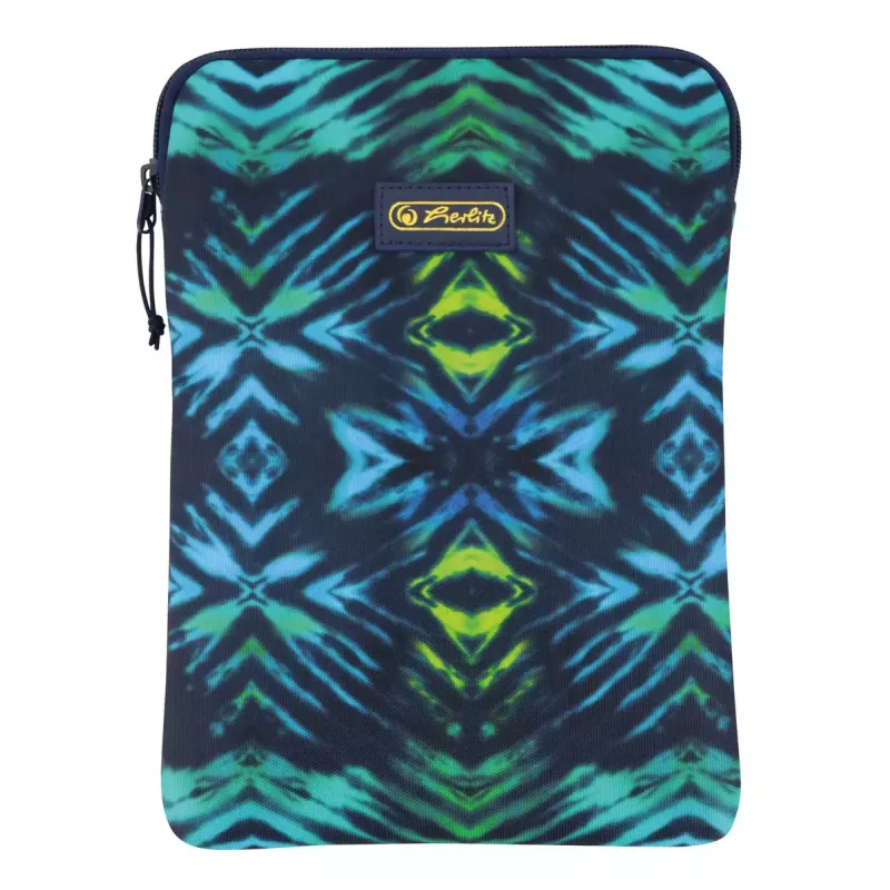 Suojakotelo Herlitz New Batik 26,7 cm musta sininen vihreä