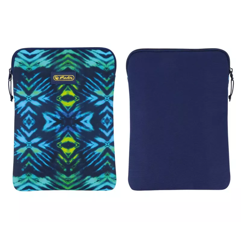 Suojakotelo Herlitz New Batik 26,7 cm musta sininen vihreä