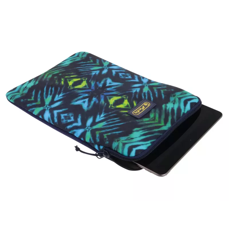 Suojakotelo Herlitz New Batik 26,7 cm musta sininen vihreä