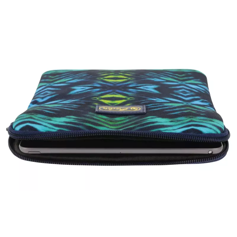 Suojakotelo Herlitz New Batik 26,7 cm musta sininen vihreä