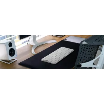 KeySonic KSK-5020BT-S (DE) näppäimistö Office Bluetooth QWERTZ saksa alumiini, valkoinen