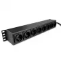 Lindy 73025 virranjakoyksikkö (PDU) 8 AC-lähtöä 1.5U musta