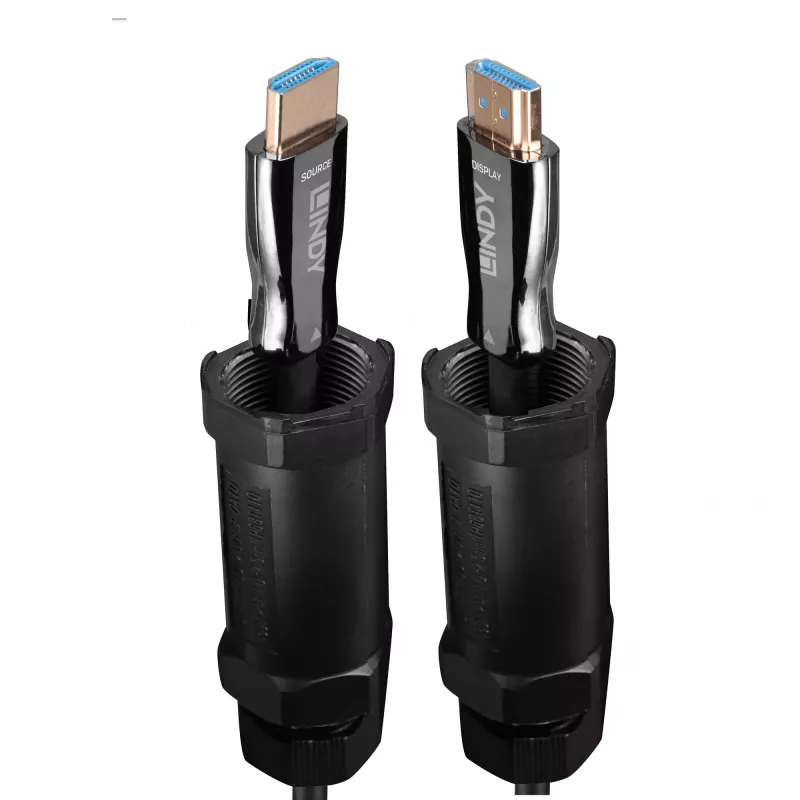 Lindy 38533 HDMI-kaapeli 100 m HDMI tyyppi A (standardi) musta