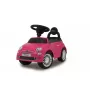 Liukuauto Jamara Fiat 500 työnnettävä 4 pyörää musta pinkki
