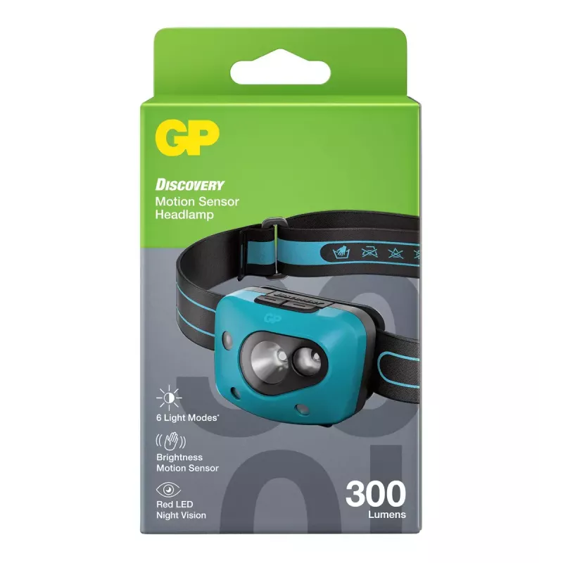 Otsalamppu GP Lighting Discovery Teal LED 300 lm IPX4