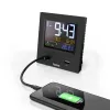 Hama Dual-USB digitaalinen herätyskello musta