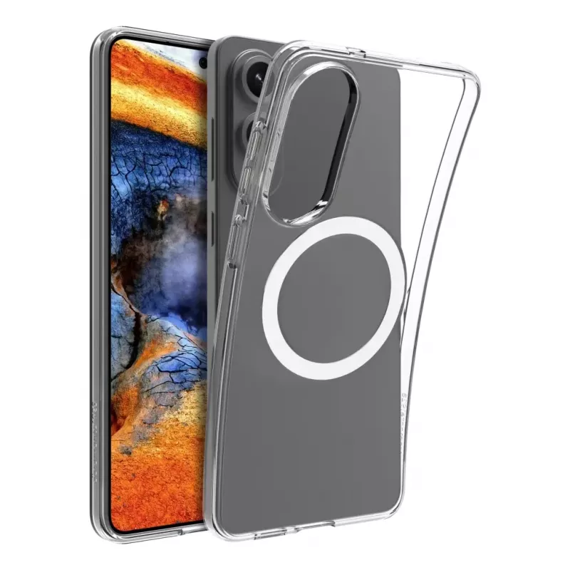 dbramante1928 Greenland Pro Qi2 GPEDNIBL6786 takakuori Samsung Galaxy S25 Edge -puhelimelle, MagSafe-yhteensopiva, muovi, kirkas