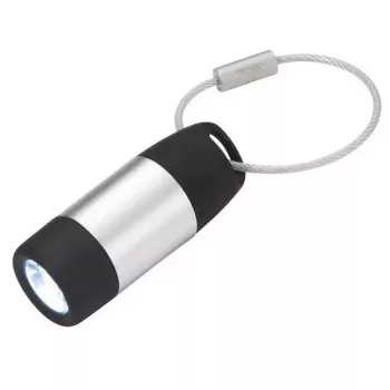 TROIKA ECO CHARGE avaimenperä-taskulamppu musta harmaa LED USB