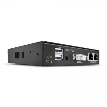 Lindy KVM over IP Access DVI-I, USB ja PS/2, johdollinen, 1920 x 1200 pikseliä, metalli, CE, UKCA, FCC, CP65, DVI-I, 5 V