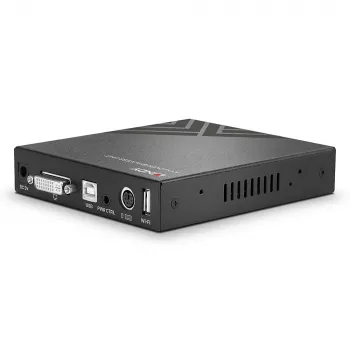 Lindy KVM over IP Access DVI-I, USB ja PS/2, johdollinen, 1920 x 1200 pikseliä, metalli, CE, UKCA, FCC, CP65, DVI-I, 5 V