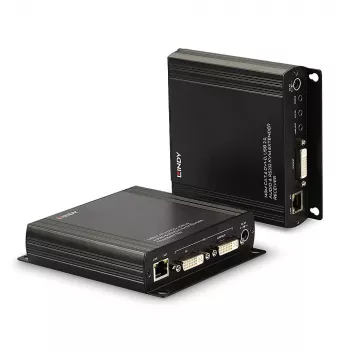 Lindy 140m Cat.6 DVI-D, USB, audio ja RS-232 KVM-jatko