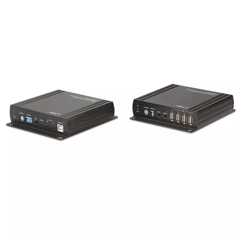Lindy 140m Cat.6 DVI-D, USB, audio ja RS-232 KVM-jatko