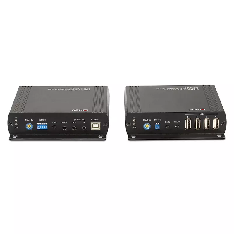 Lindy 140m Cat.6 DVI-D, USB, audio ja RS-232 KVM-jatko