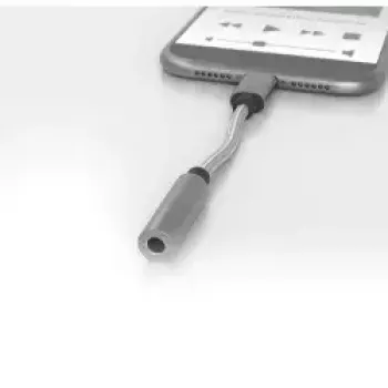 Mobiles-kaapeli Terratec 284535 hopea USB-C 3,5mm
