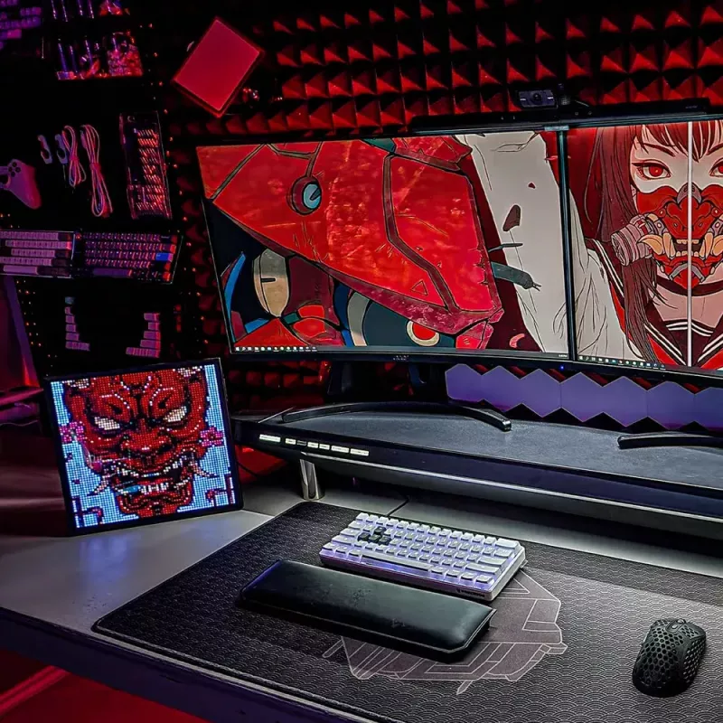 Digitaalinen valokuvakehys Divoom Pixoo64 musta Wi-Fi 64x64 RGB LED