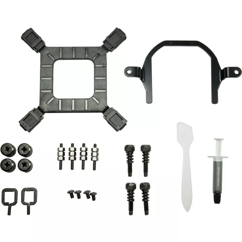 All-in-One-nestemäinen CPU-jäähdytin INTER-TECH Argus Iceman B-240 – 12 cm:n tuuletin, hydraulilaakeri, musta