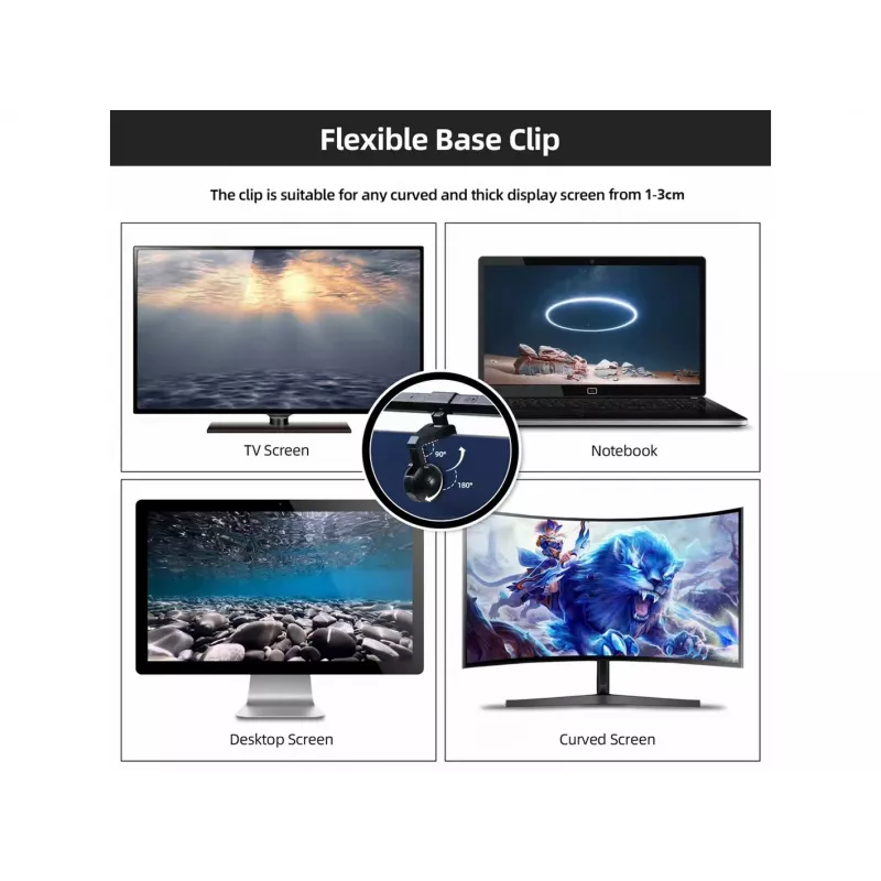 Equip näytön USB LED-valo kosketusohjauksella