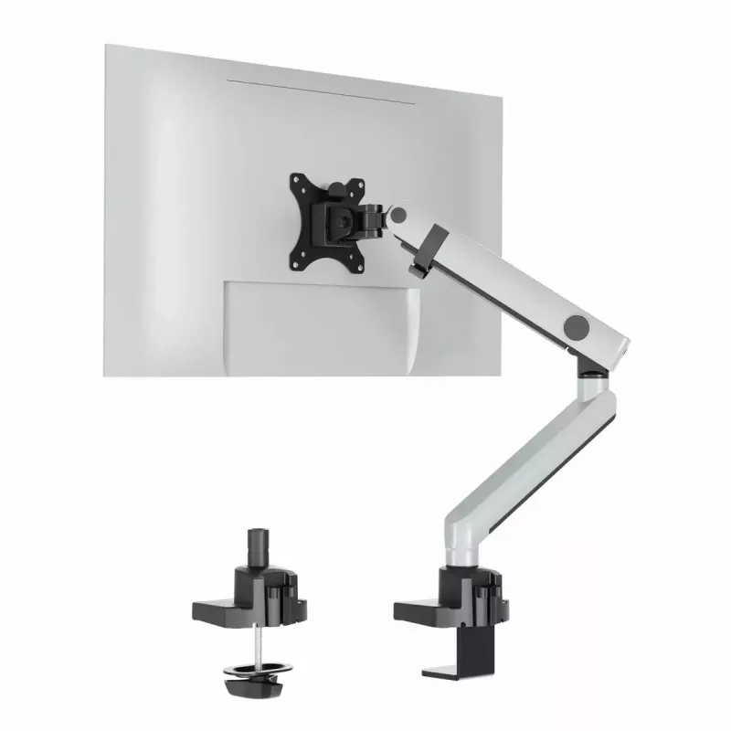 Durable SELECT PLUS näytönteline 509623 varrella 1 näytölle, pöytäkiinnitys, hopea