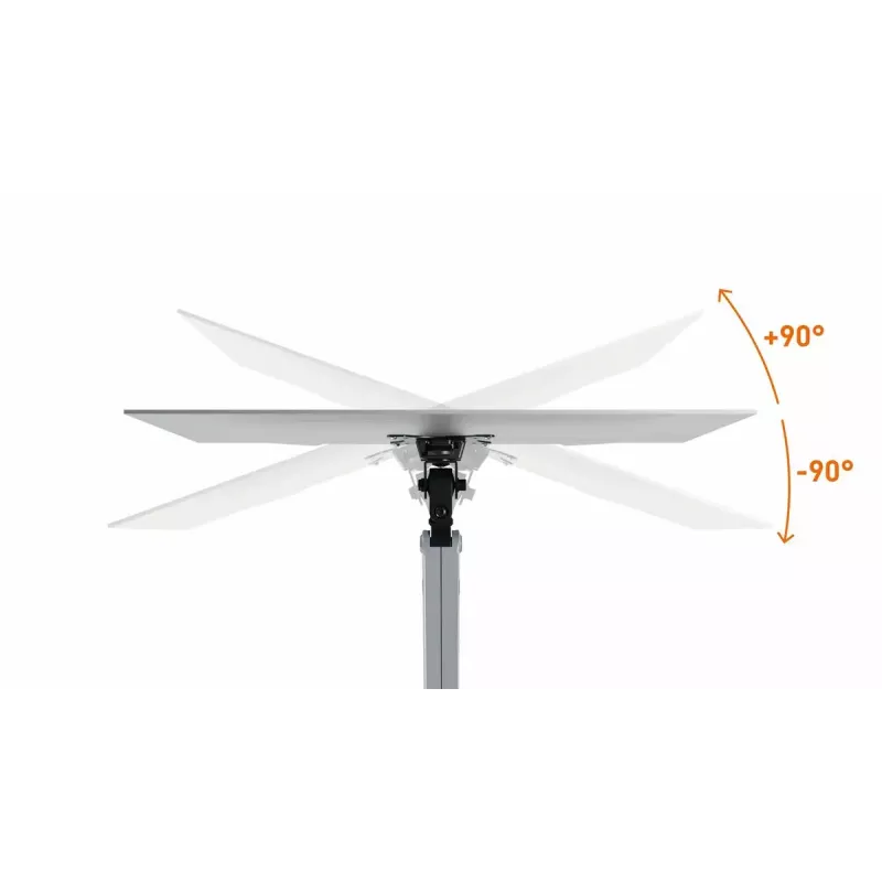 Durable SELECT PLUS näytönteline 509623 varrella 1 näytölle, pöytäkiinnitys, hopea
