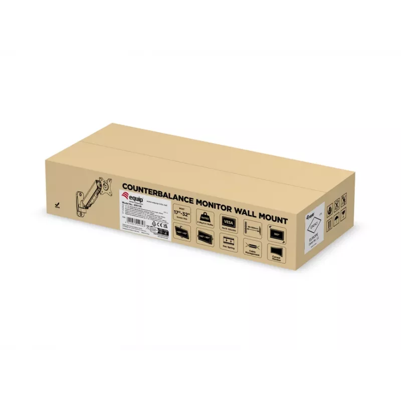 Equip 17–32 tuuman yhden näytön seinäkiinnike, varren pituus: 334 mm
