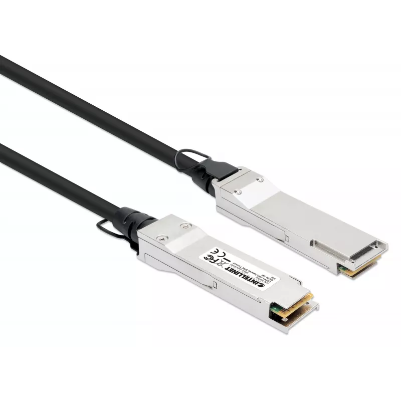 Intellinet 508506 40G QSFP+ passiivinen DAC Twinax -kaapeli, MSA-yhteensopiva, 1 m