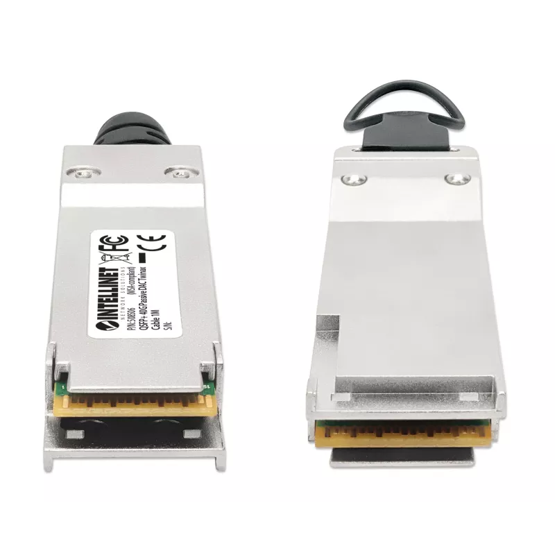 Intellinet 508506 40G QSFP+ passiivinen DAC Twinax -kaapeli, MSA-yhteensopiva, 1 m