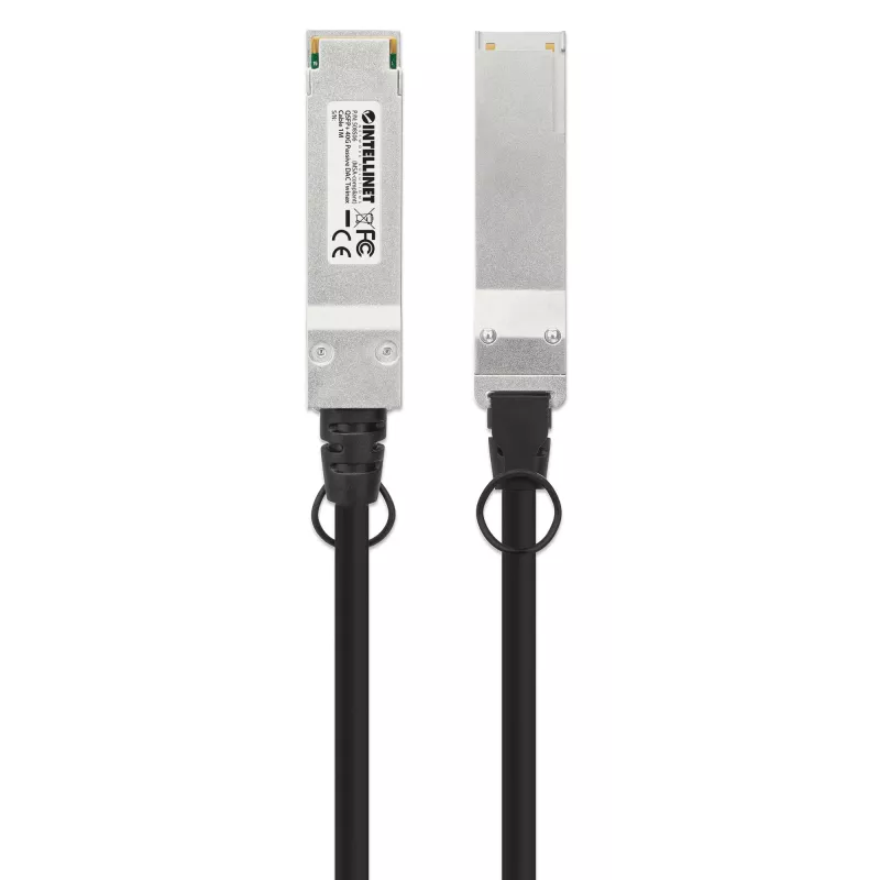 Intellinet 508506 40G QSFP+ passiivinen DAC Twinax -kaapeli, MSA-yhteensopiva, 1 m