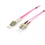 Equip LC/SC kuituoptinen patch-kaapeli, OM4, 10m, 10 m, 2x LC, 2x SC