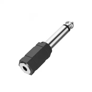 Hama kaapeliadapteri 3,5 mm - 6,3 mm musta hopea 00205195