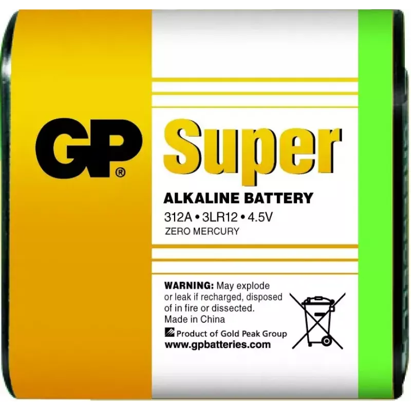 GP Super Alkaline 312A 3LR12 4,5 V alkaliparisto