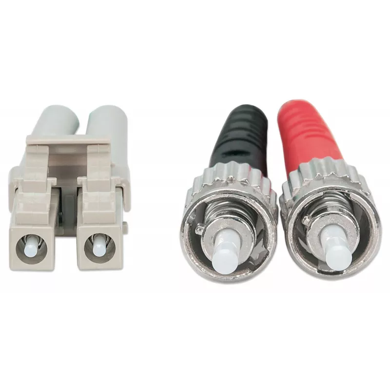 Intellinet kuitu-kaapeli, OM3, ST/LC, 2 m, aqua, duplex, multimode, 50/125 µm, LSZH, kuitu, elinikäinen takuu