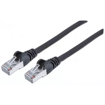 Intellinet verkkokaapeli, Cat6, 20 m, musta, kupari, S/FTP, LSOH/LSZH, PVC, RJ45, kullatut kontaktit, lukituskielen suoja, holkki, elinikäinen takuu