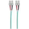 Intellinet kuitu-kaapeli, OM3, SC/SC, 2 m, aqua, duplex, multimode, 50/125 µm, LSZH, kuitu, elinikäinen takuu